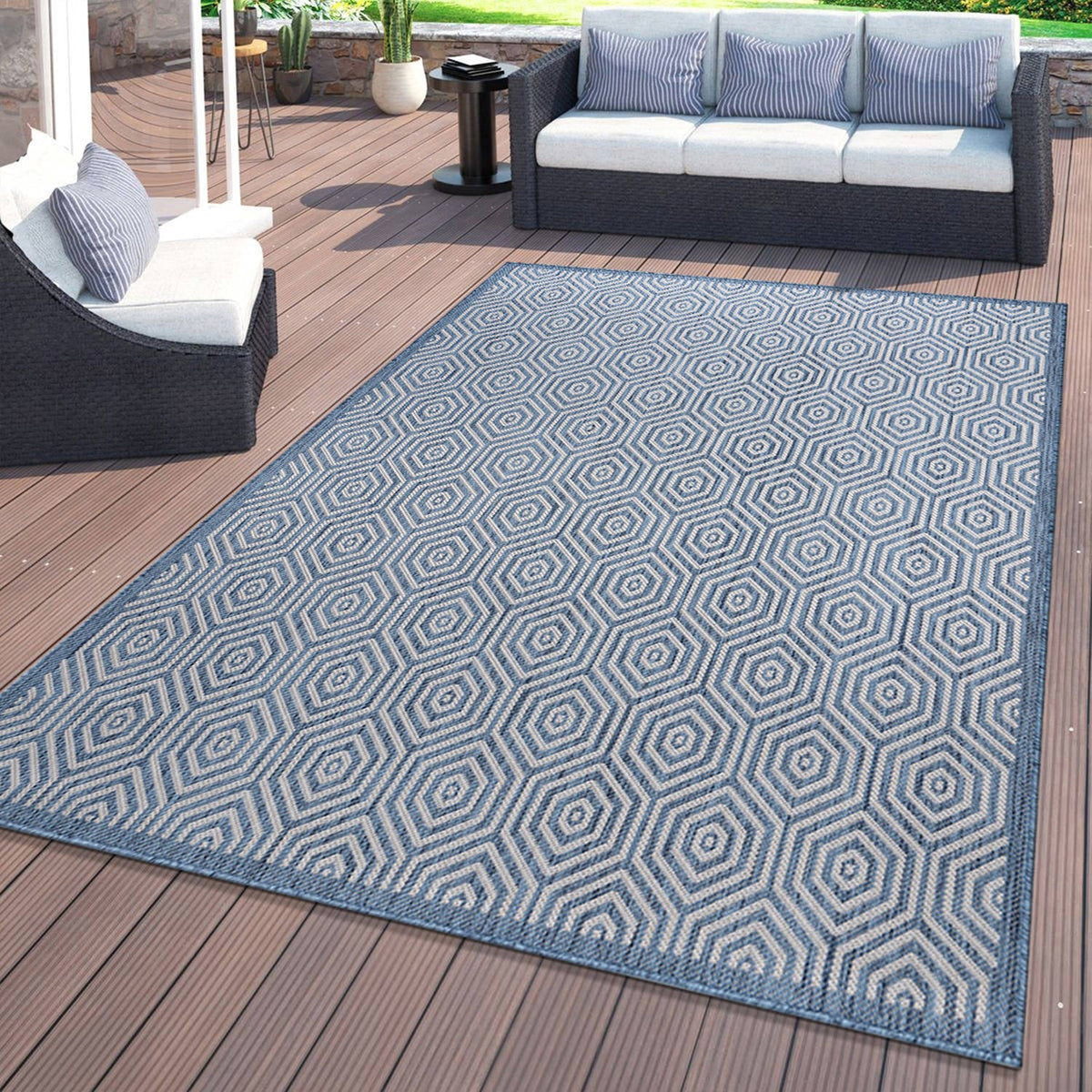 World Rug Gallery Palm Collection 5'x7'