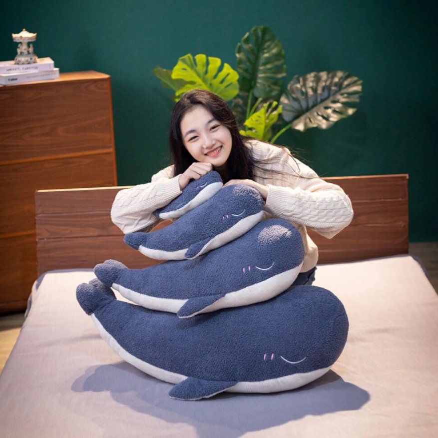 Charming Cuddly Blue Whale Plush Toy