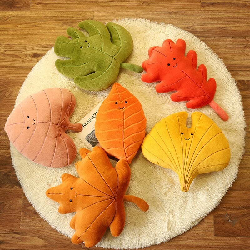 Cozy Autumn Leaves Plushie Collection