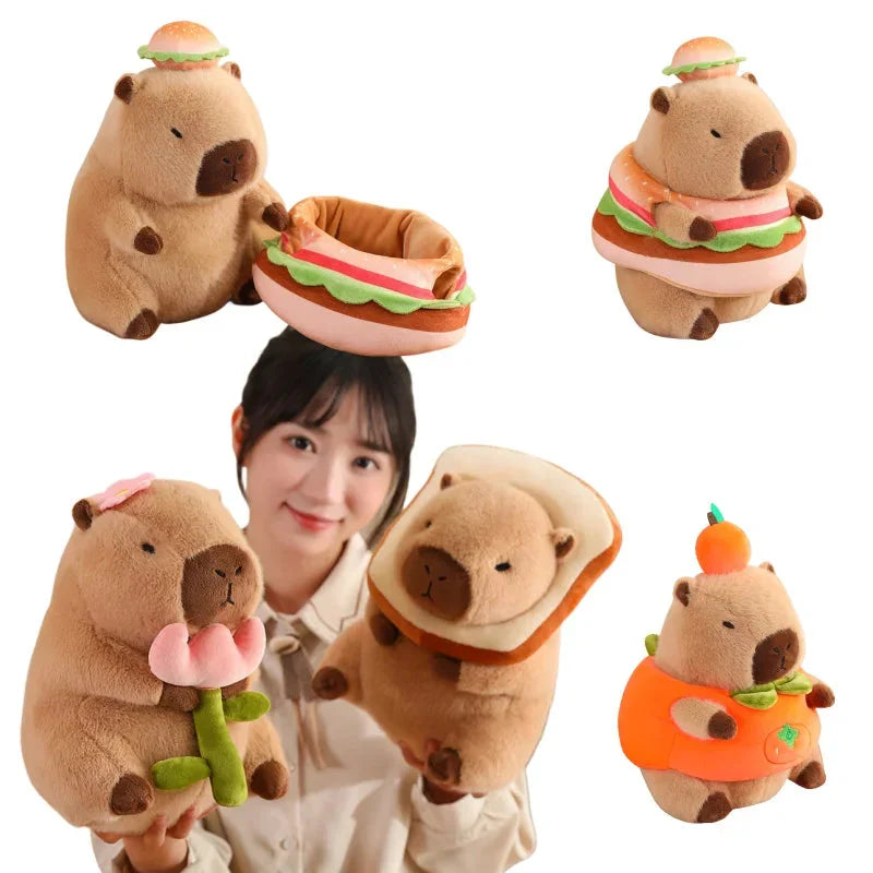 Adorable Baby Capybara Dress-Up Plushie Collection