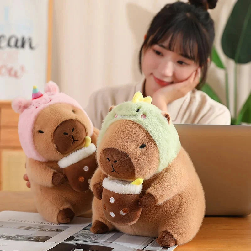 Baby Capybara Animal Dress-up Plushie Collection