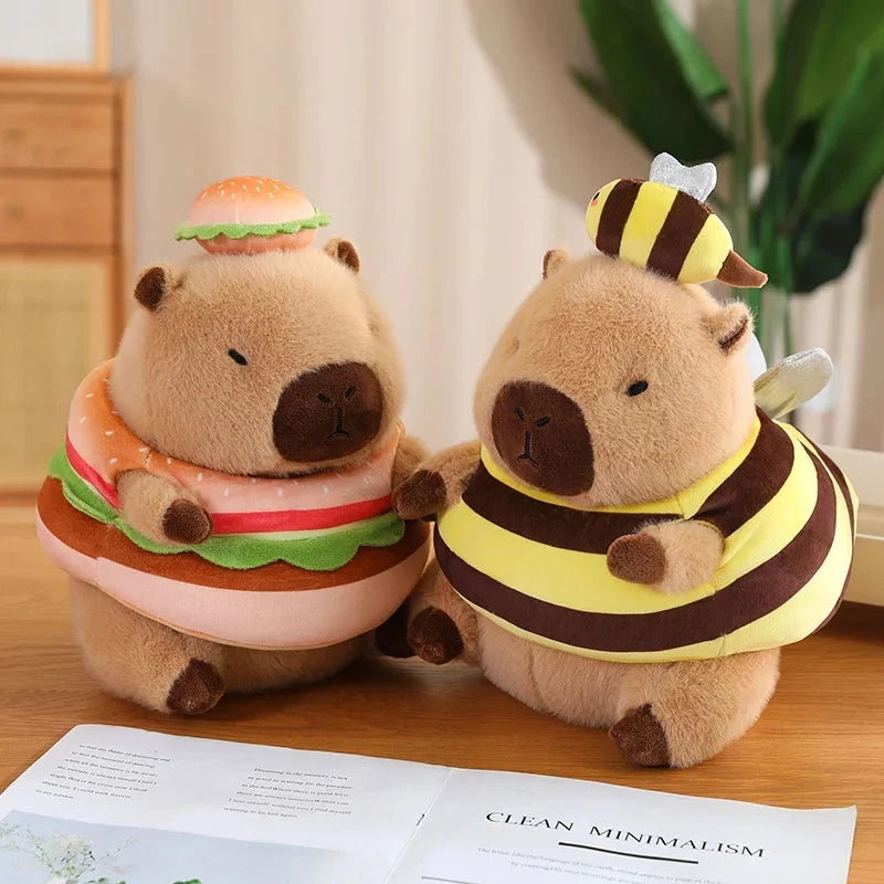 Baby Capybara Animal Dress-up Plushie Collection