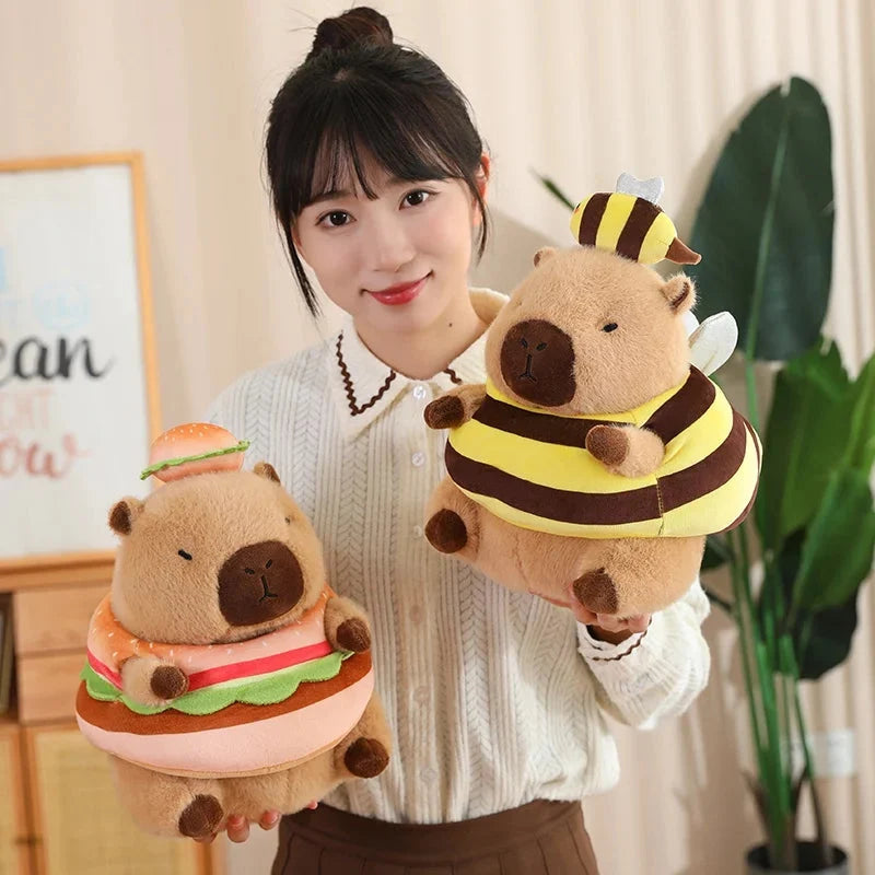 Baby Capybara Animal Dress-up Plushie Collection