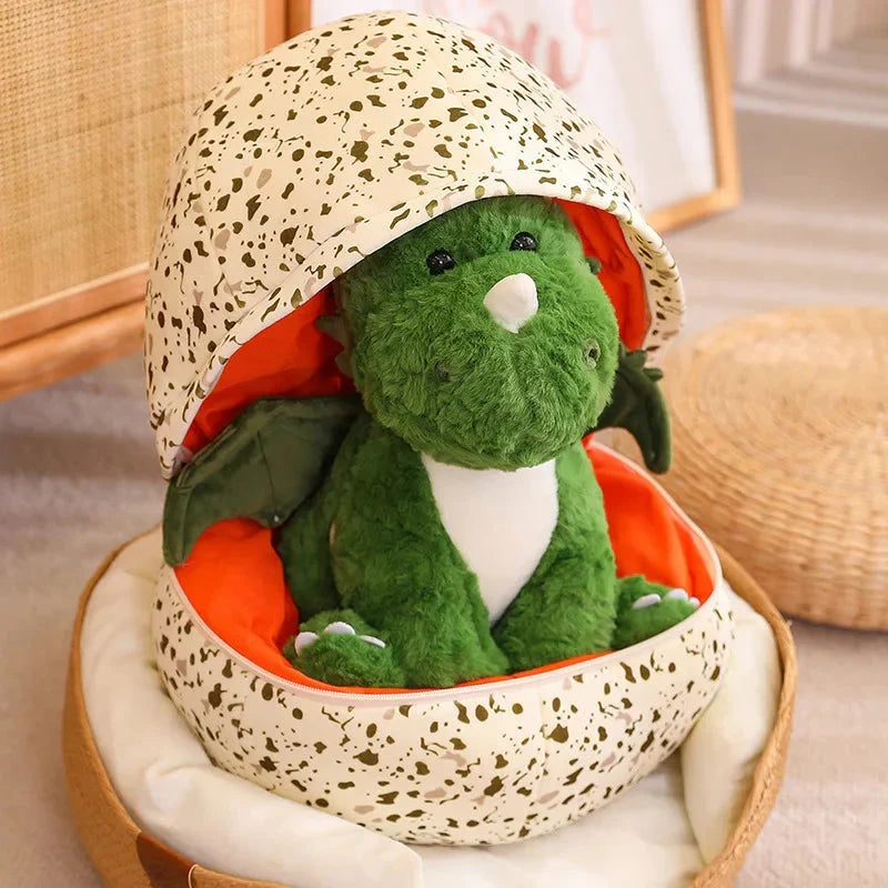 Delightful 2-in-1 Plush Baby Dragon Egg