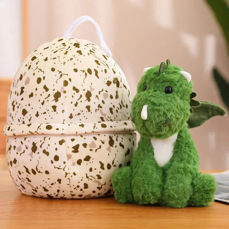 Adorable 2-in-1 Plush Baby Dragon Egg