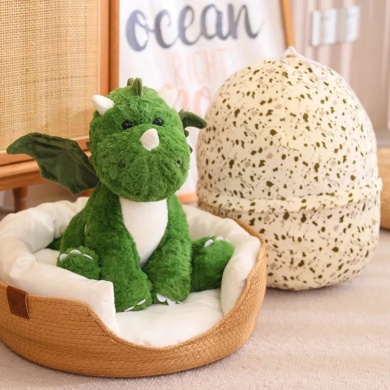 Delightful 2-in-1 Plush Baby Dragon Egg