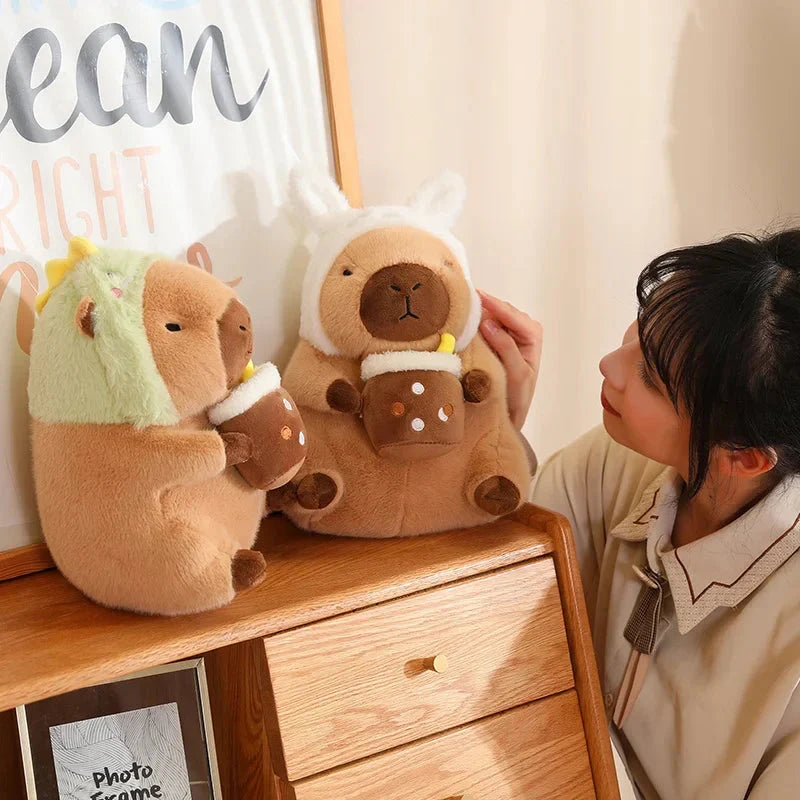Adorable Kawaii Capybara Dress-Up Plushies for Babies