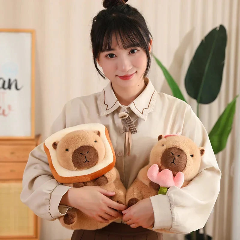 Adorable Kawaii Capybara Dress-Up Plushies for Babies