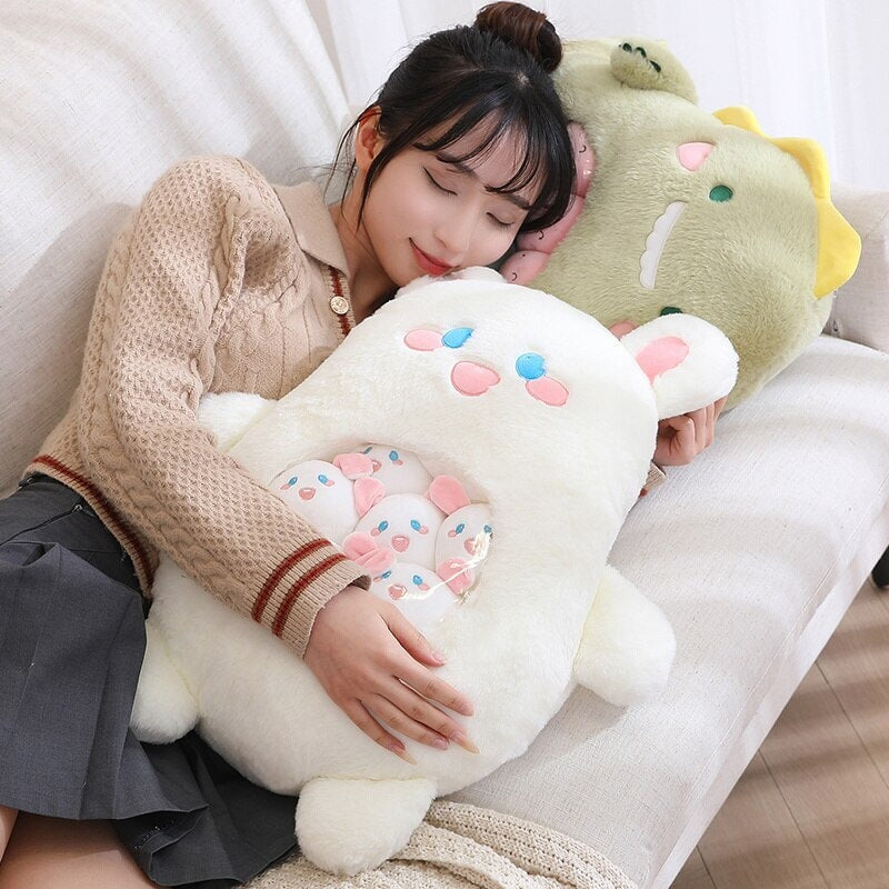Adorable Plushie Collection: Koala, Dino, Bunny & Panda Friends in a Fun Bag!