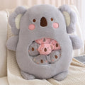 Adorable Plushie Collection: Koala, Dino, Bunny, and Panda Friends