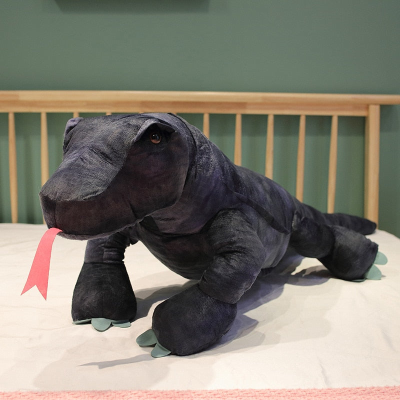 Baja the Adorable Black Komodo Dragon Plush Toy
