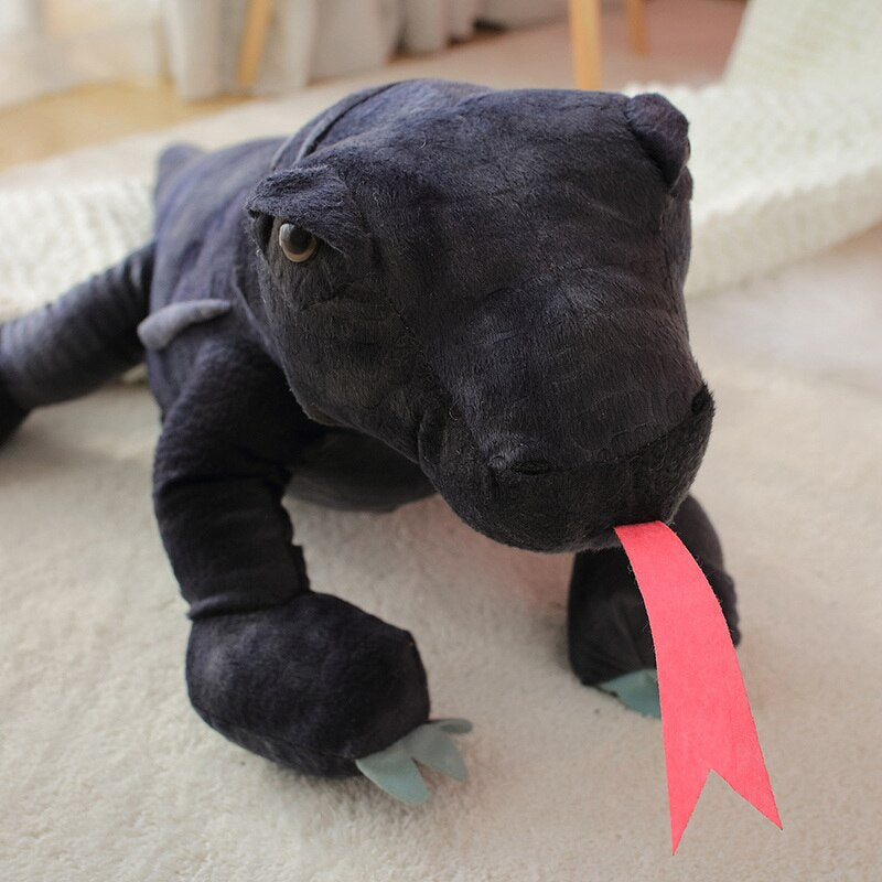 Adorable Baja the Black Komodo Dragon Plush Toy