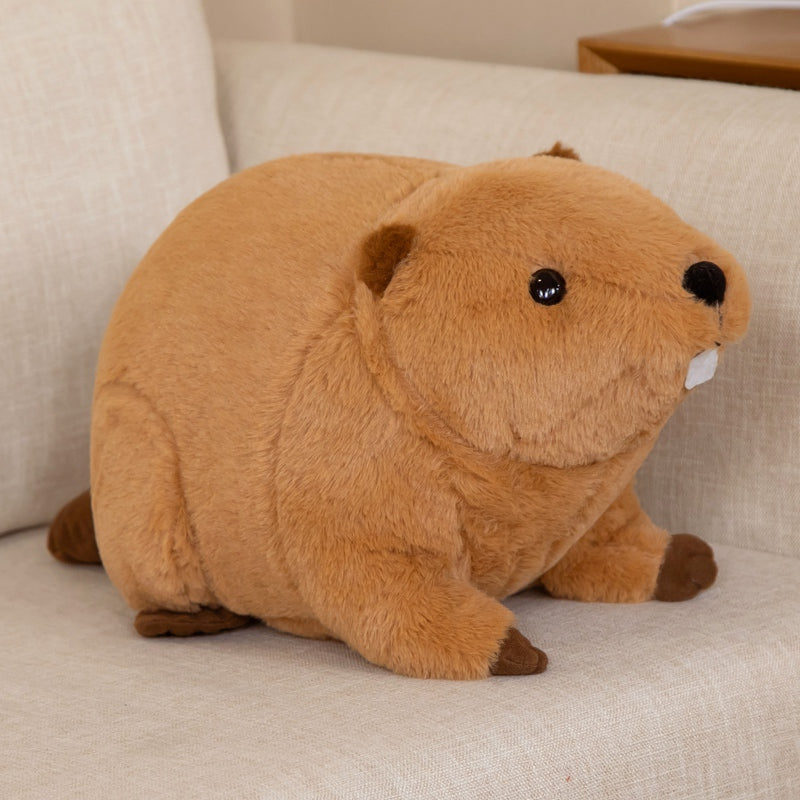 Cuddly Billy & Willy the Adorable Fluffy Brown Beaver Plush Toy