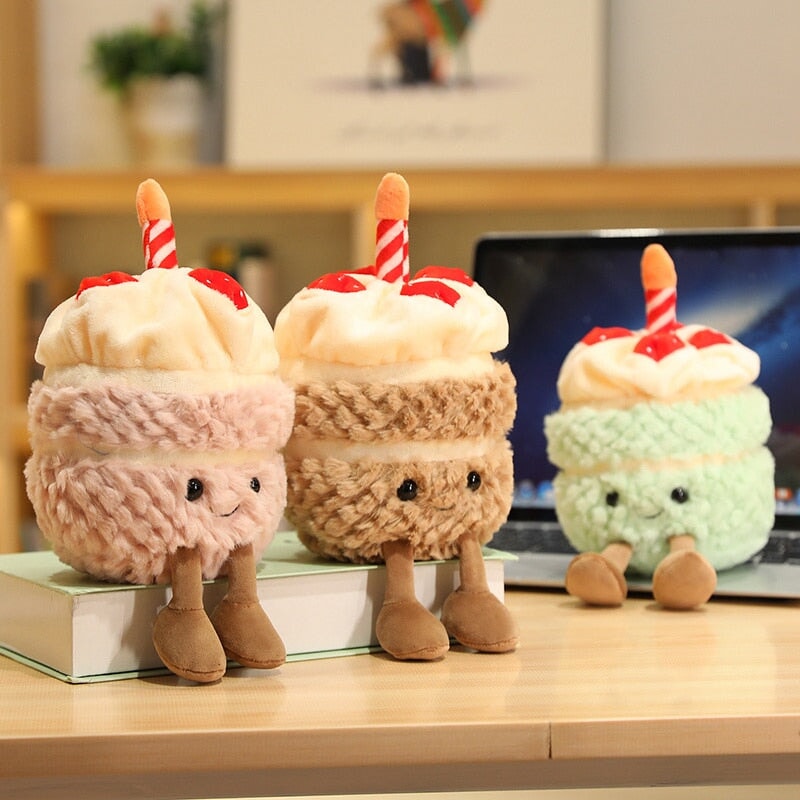 Festive Birthday Cake Plushie Pals