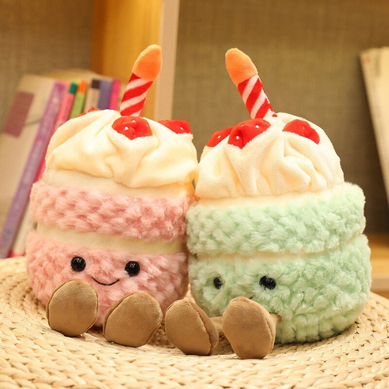 Festive Birthday Cake Plushie Pals