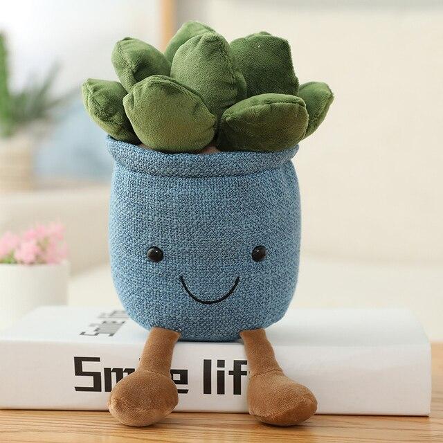 Cozy Plush Buddy Moonstones Flower Pot Companion