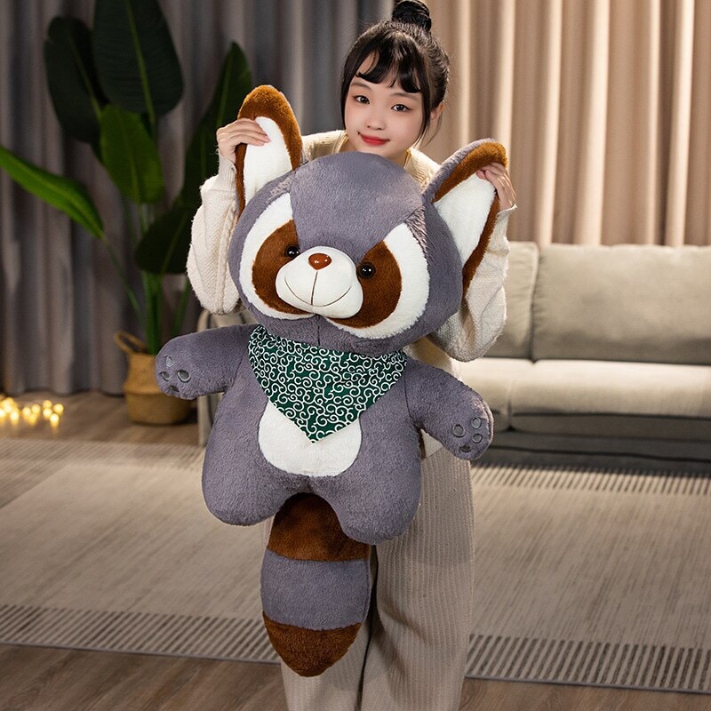 Adorable Bushy and Buster Raccoon Plush Companions