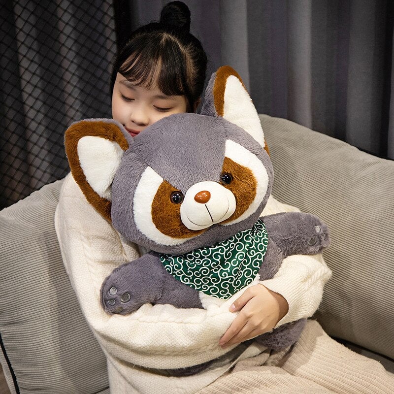 Adorable Bushy and Buster Raccoon Plush Companions