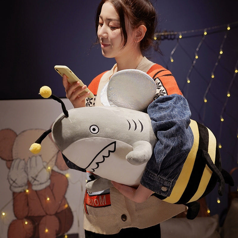 Adventurous Buzz the Shark & Bee Cuddly Plush Toy