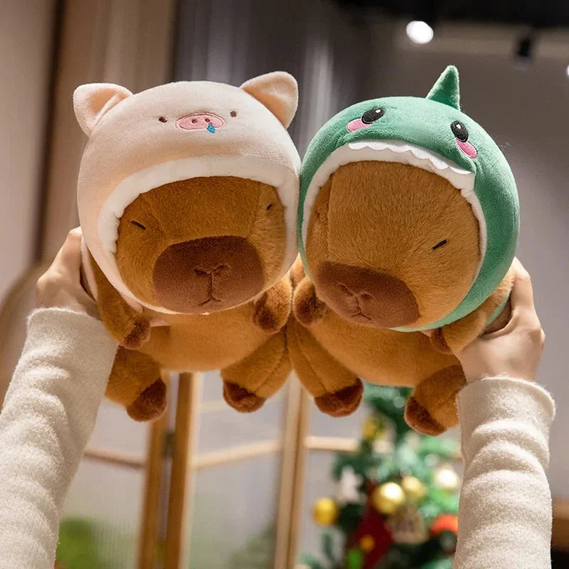 Capybara Animal Cosplay Hat Plushies