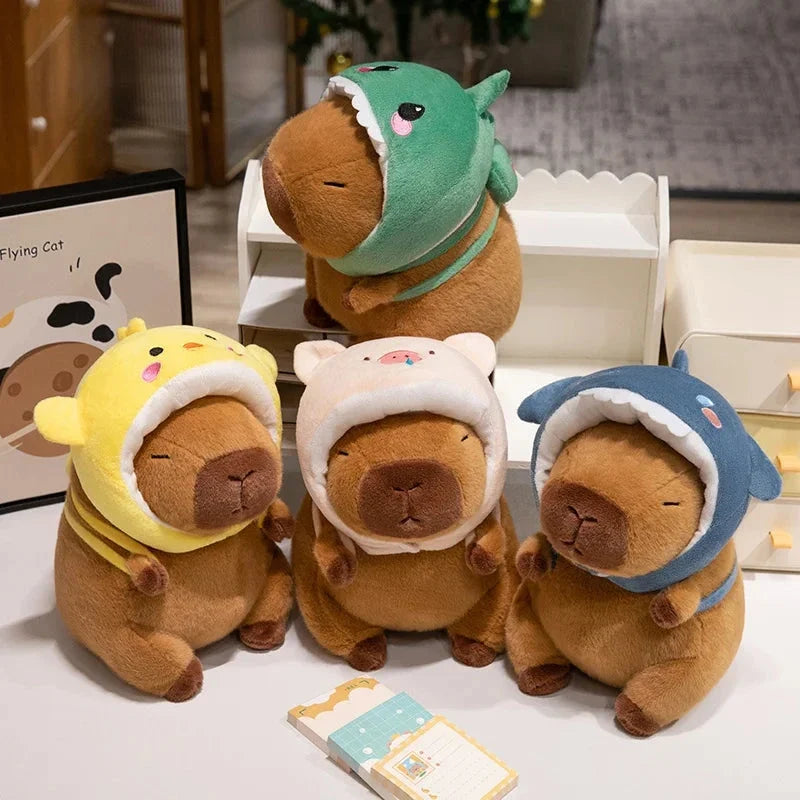 Capybara Animal Cosplay Hat Plushies