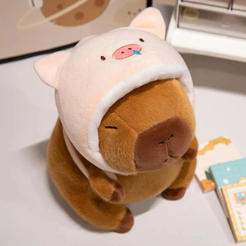 Capybara Animal Cosplay Hat Plushies