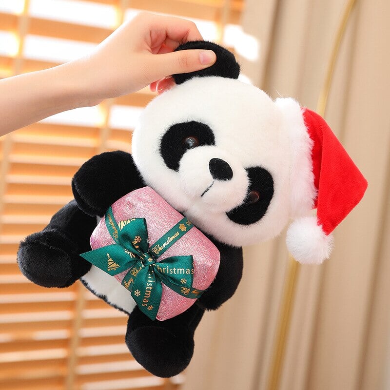 Adorable Santa Panda Holiday Plush Toys