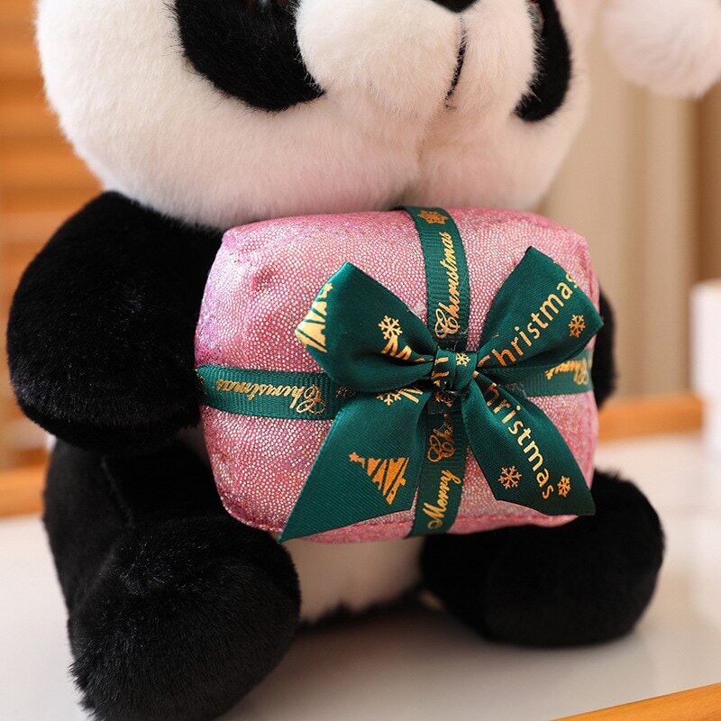 Adorable Santa Panda Holiday Plush Toys