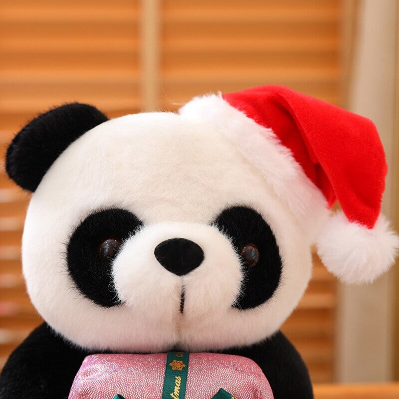 Adorable Santa Panda Holiday Plush Toys