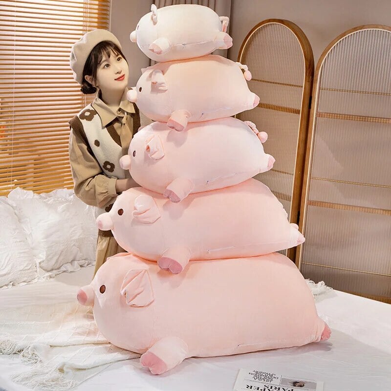 Adorable Chubby Pink Pig Plushies - Just Arrived!