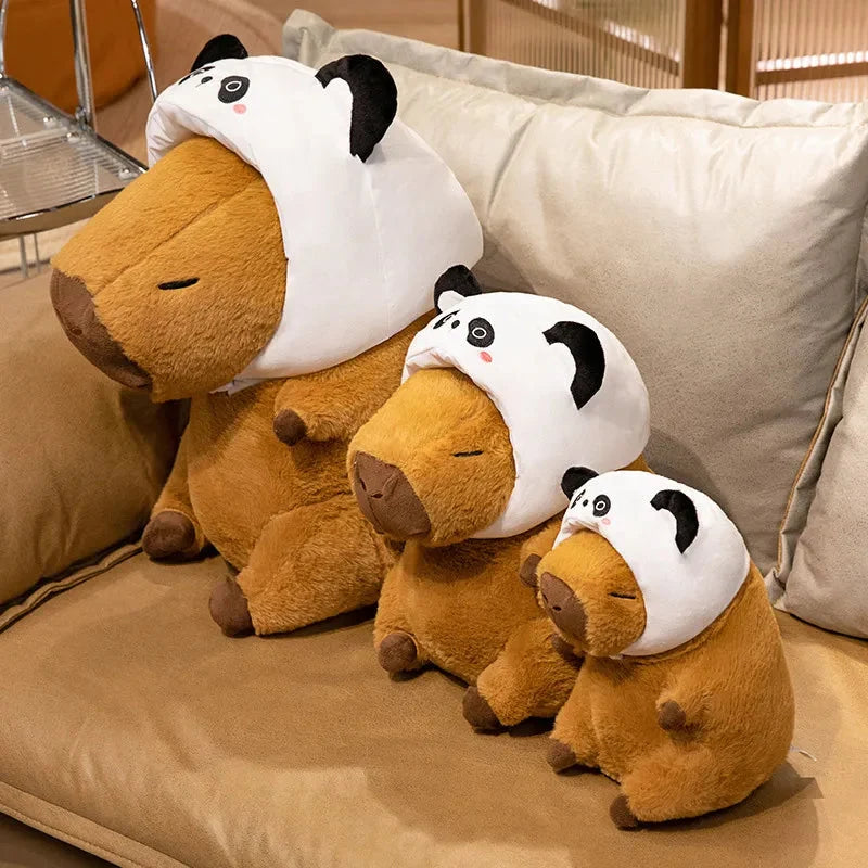 Chunky Kawaii Capybara Plush with Hat