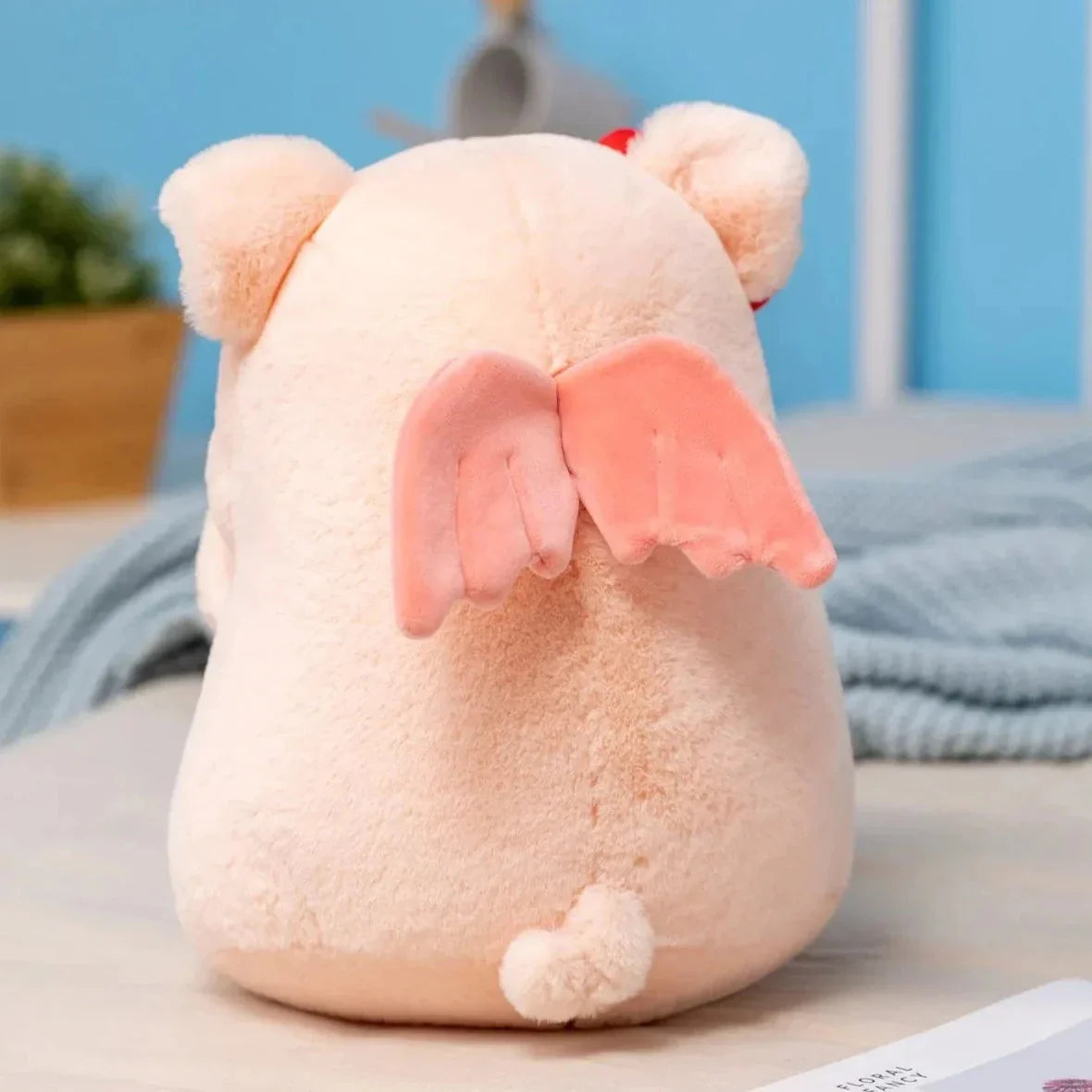 Adorable Chunky Love Heart Piggy Plush Toy