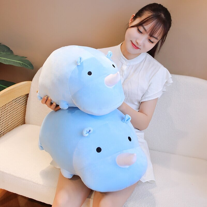 Cleo the Adorable Chunky Rhino Plush Toy