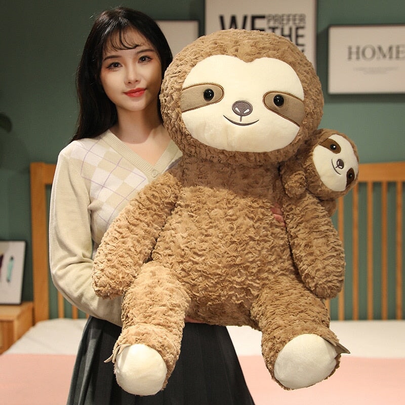 Cocoa & Boo: Adorable Fluffy Sloth Stuffed Animal
