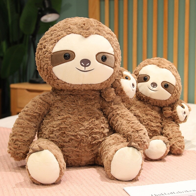 Cocoa & Boo: Adorable Fluffy Sloth Stuffed Animal