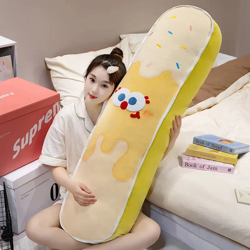 Vibrant Ice Cream Long Plush Pillow Toy