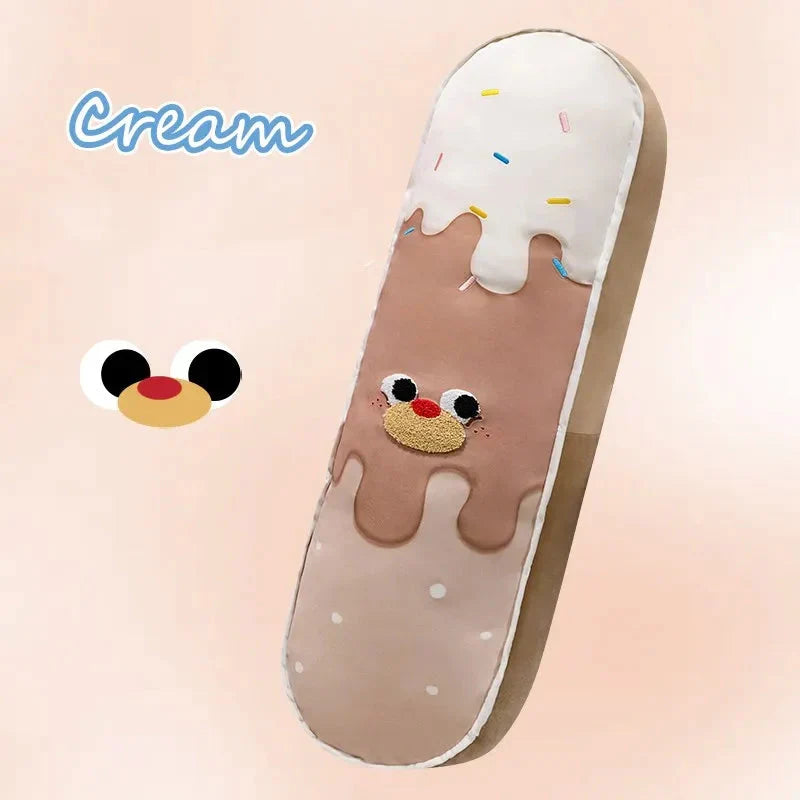 Vibrant Ice Cream Long Plush Pillow Toy