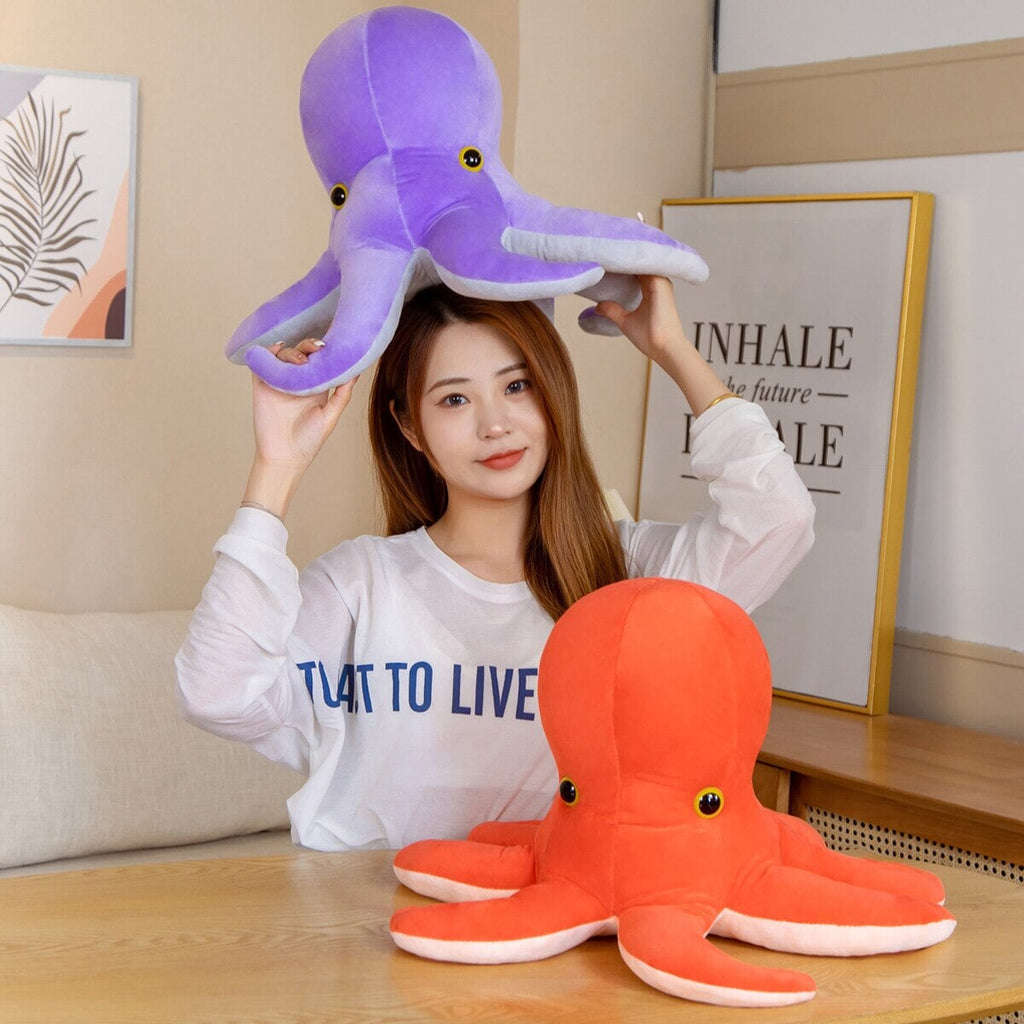 Vibrant Octopus Twins Plush Toy