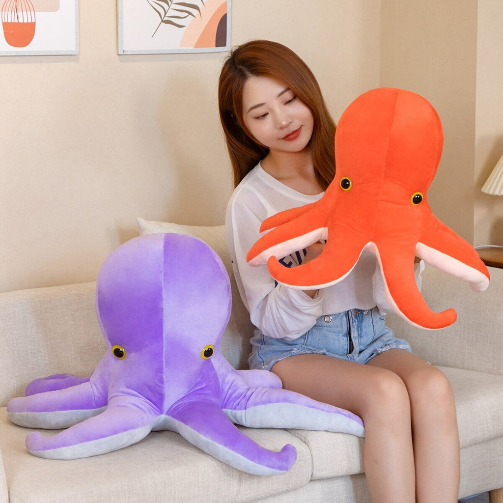 Vibrant Octopus Twins Plush Toy