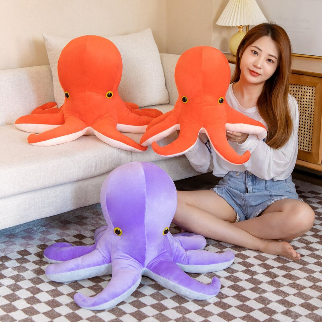 Vibrant Octopus Twins Plush Toy