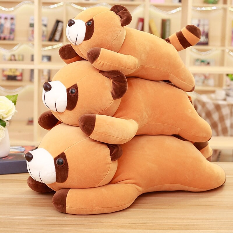 Cuddly Cooper the Charming Brown Raccoon Plush Toy
