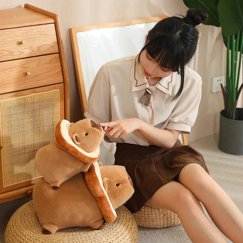 Adorable Laying Capybara Plush Toy for Cosplay Enthusiasts