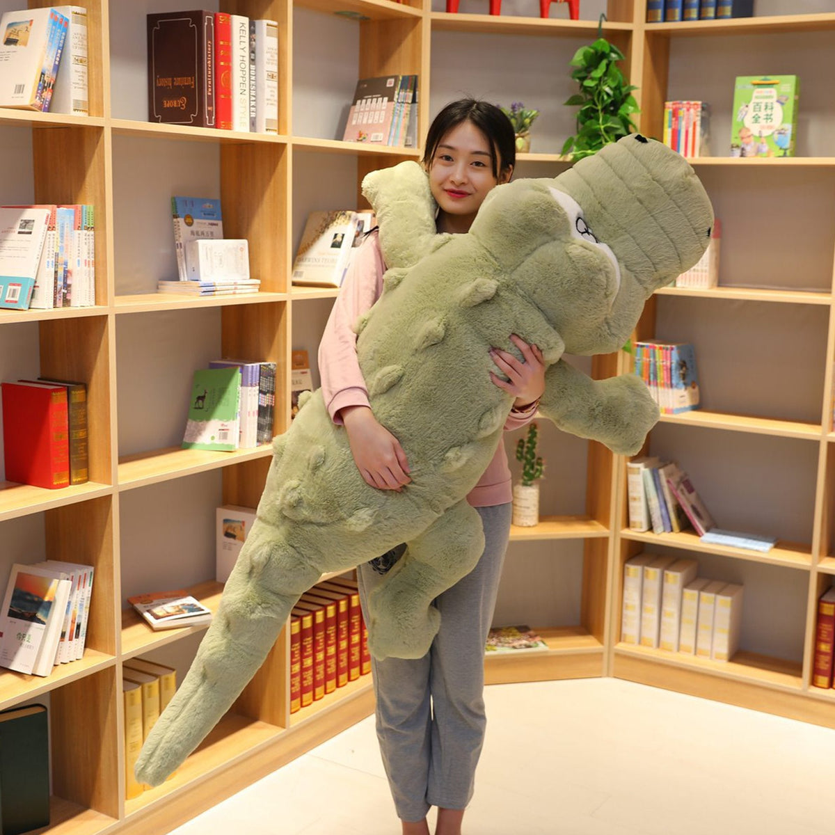 Hugely Adorable Giant Crocodile Plush Companion