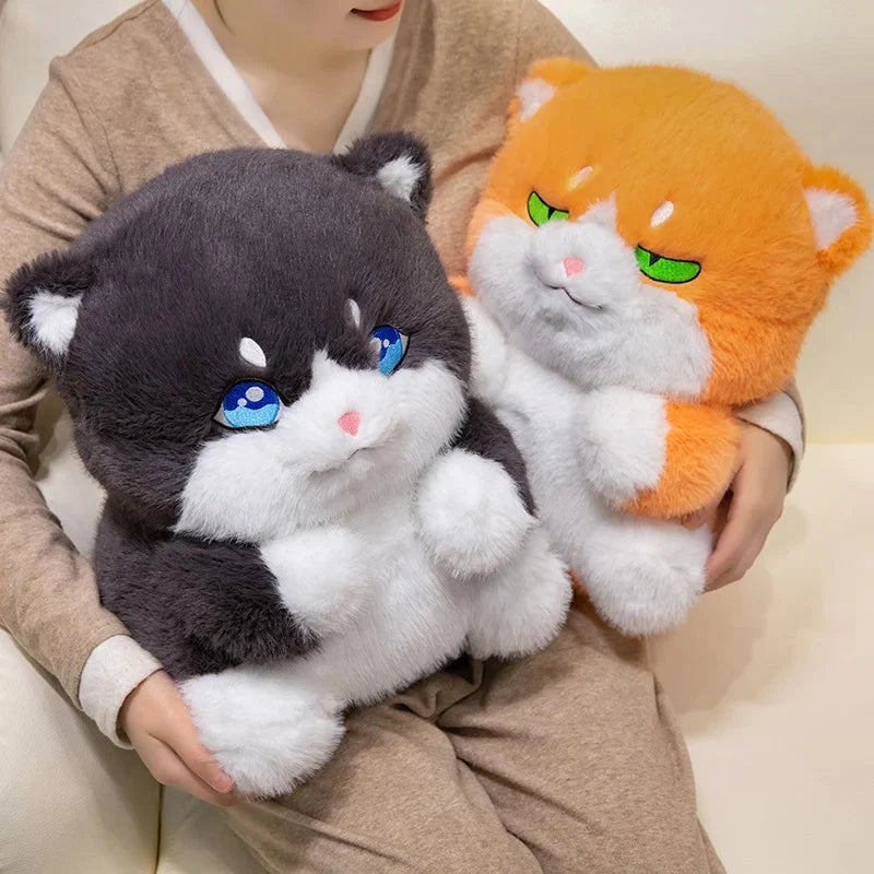 Cute Chubby Gray Ginger Cat Plushies