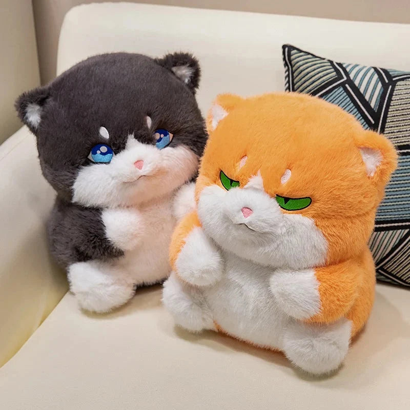 Cute Chubby Gray Ginger Cat Plushies