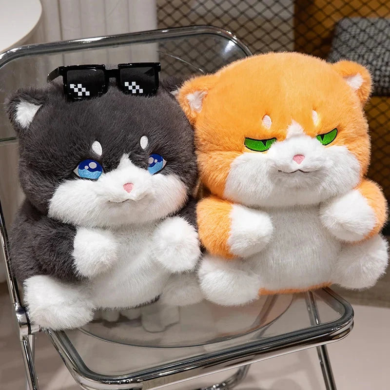 Cute Chubby Gray Ginger Cat Plushies
