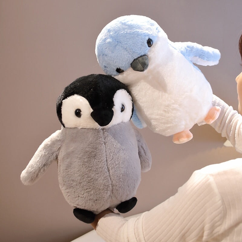 Adorable Fluffy Penguin and Walrus Plush Toys
