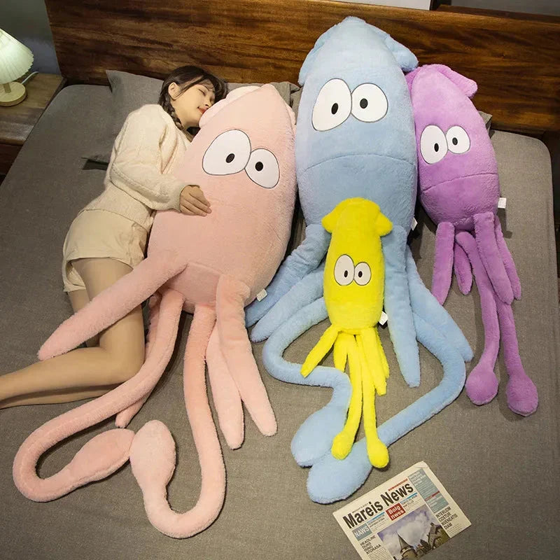 Adorable Jumbo Giant Squid Stuffed Animal