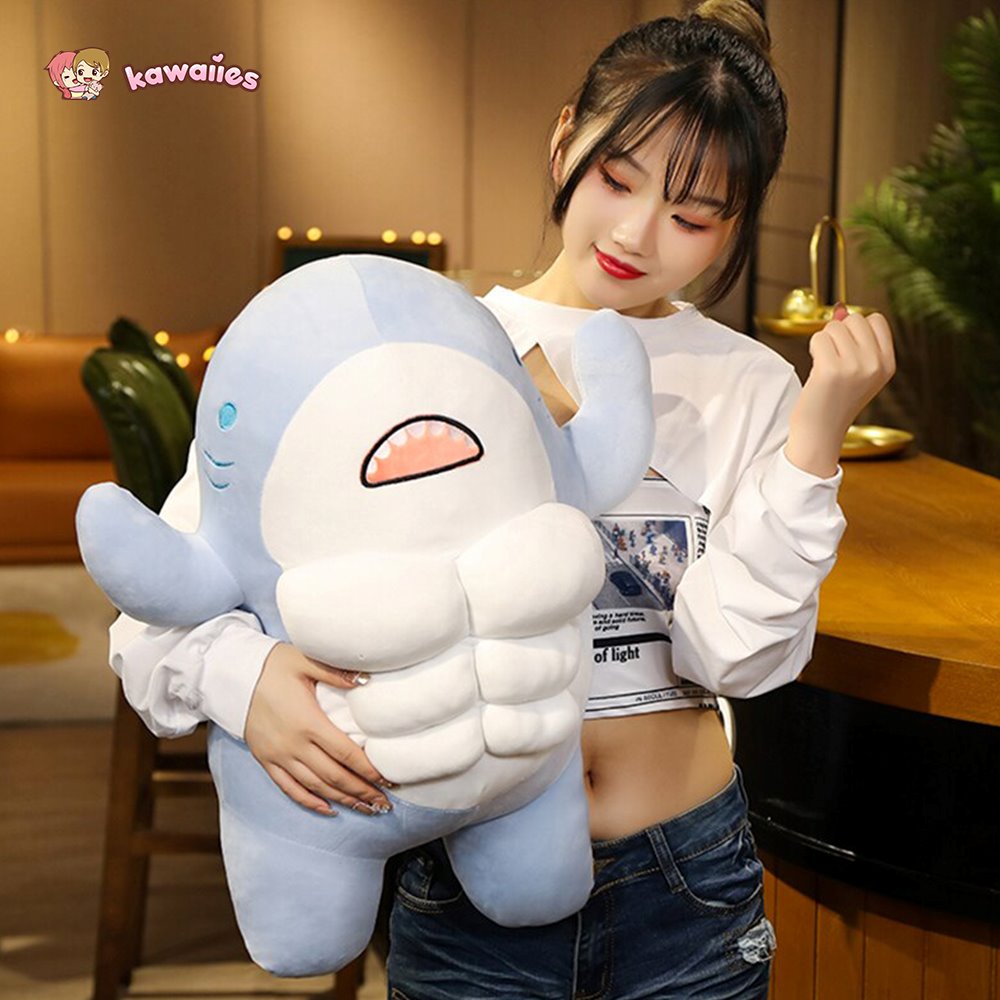 Adorable New Muscle Shark Plush Toys!