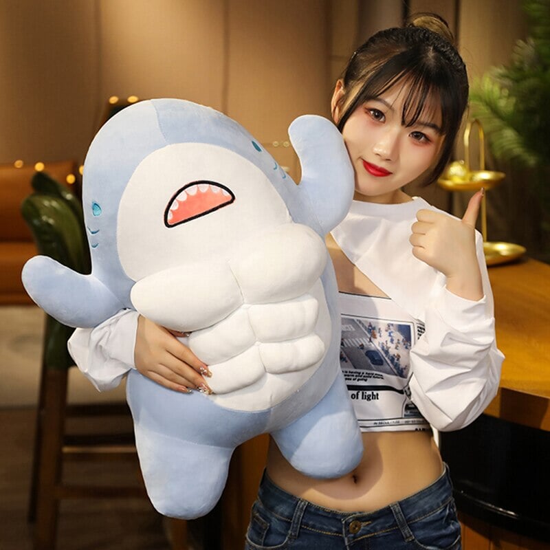 Adorable New Muscle Shark Plush Toys!